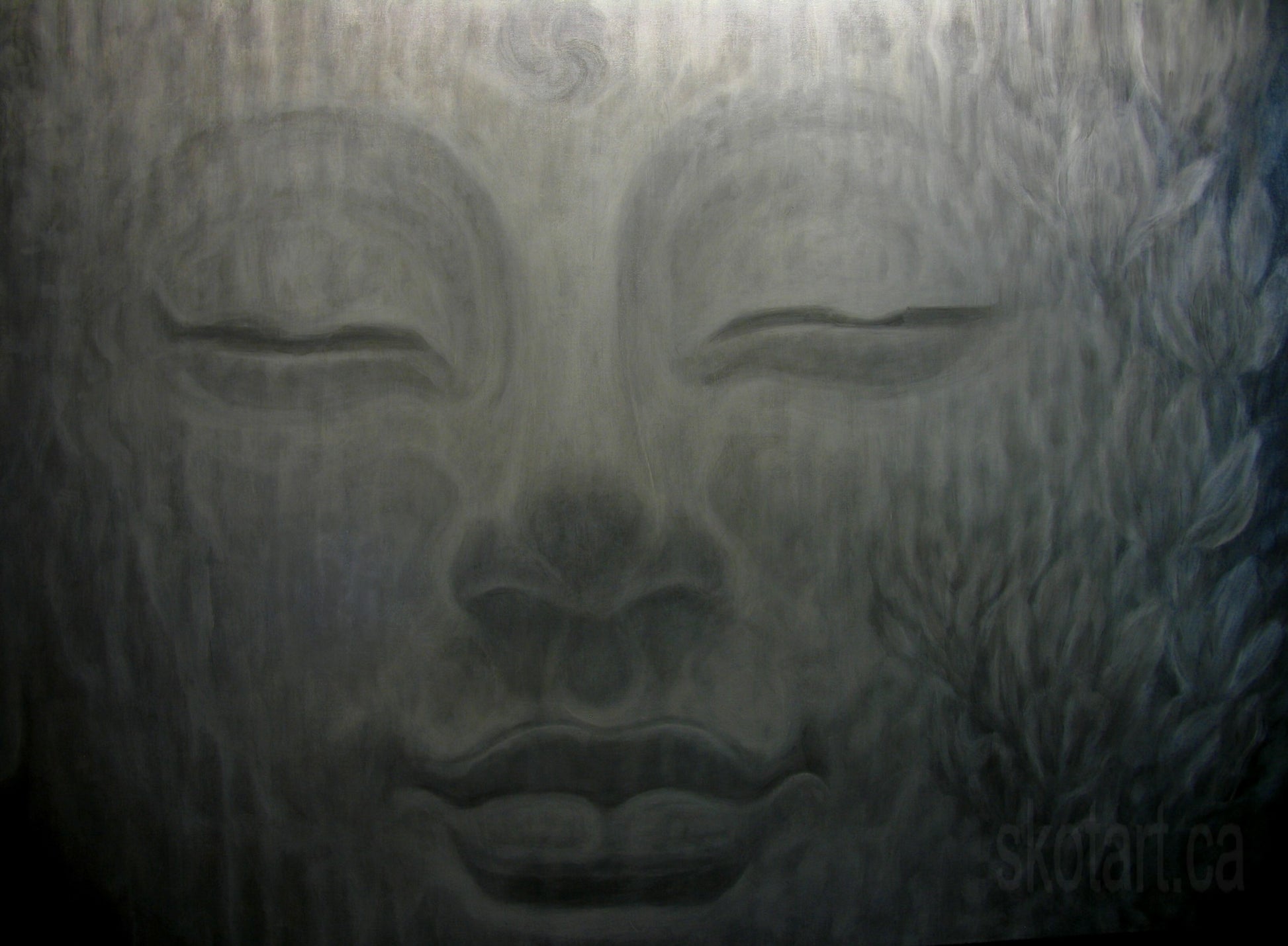 Stine Buddha IV Buddha Painting artwork by skotart.ca