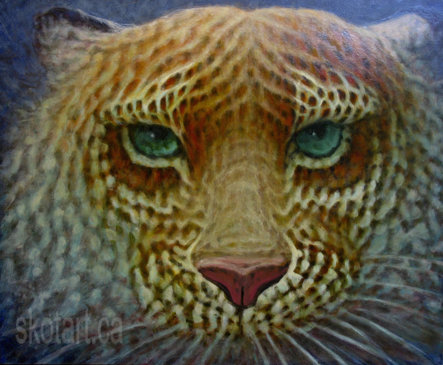 zentiger,tiger art,painting, skotart.ca, skot, skotmacdougall