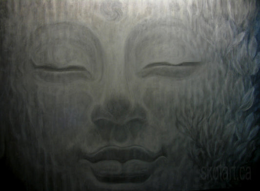 Stine Buddha IV Buddha Painting artwork by skotart.ca