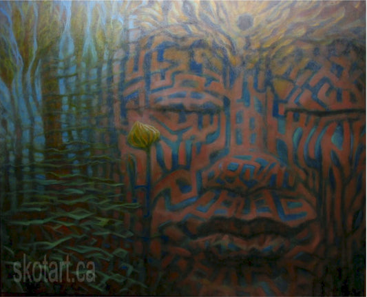 The Opening III Buddha Series Painting,art, skotart.ca,skot.ca,skotmacdougall.com