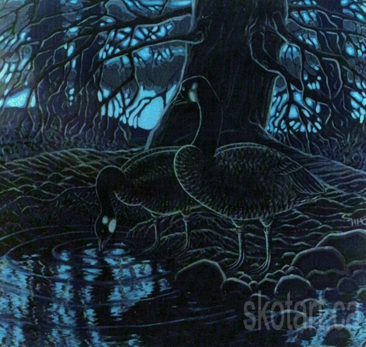 'Twilight Geese I' (L)